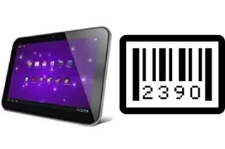 Cómo ver el número de serie en Toshiba Excite 10 SE