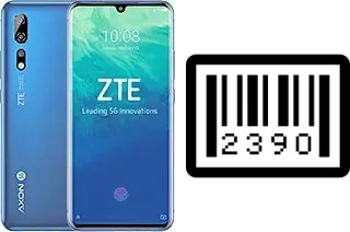 Cómo ver el número de serie en ZTE Axon 10 Pro 5G
