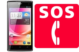 Llamadas de emergencia en Acer Liquid Z500