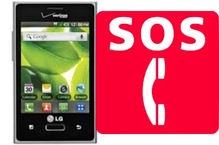 Llamadas de emergencia en LG Optimus Zone VS410