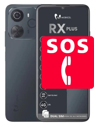 Llamadas de emergencia en Mobicel RX Plus