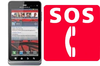 Llamadas de emergencia en Motorola MILESTONE 3 XT860