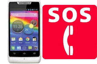 Llamadas de emergencia en Motorola RAZR D1