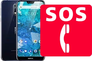 Llamadas de emergencia en Nokia 7.1 Plus (Nokia X7)