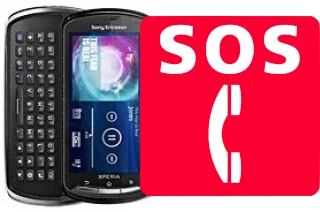 Llamadas de emergencia en Sony Ericsson Xperia pro