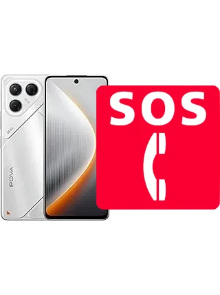 Llamadas de emergencia en Tecno Pova 7