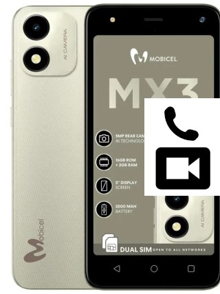 Hacer videollamadas con un Mobicel MX3