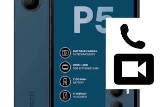 Hacer videollamadas con un Mobicel P5