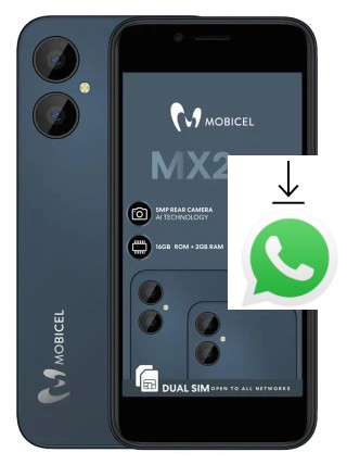 Cómo instalar WhatsApp en un Mobicel MX2 Plus