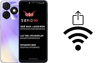 Generar QR con la clave Wifi en un itel Zeno 10