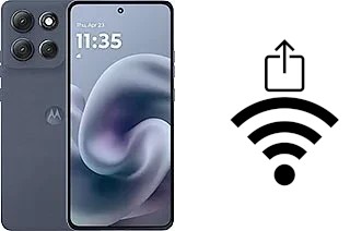 Generar QR con la clave Wifi en un Motorola Moto G86 Power