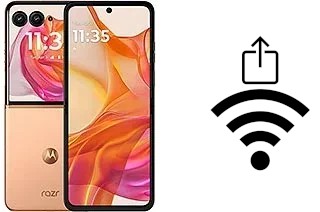 Generar QR con la clave Wifi en un Motorola Razr 50 Ultra