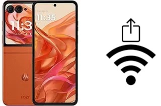 Generar QR con la clave Wifi en un Motorola razr 2024