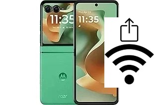 Generar QR con la clave Wifi en un Motorola Razr 2025