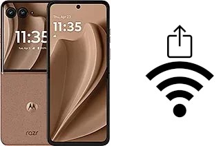 Generar QR con la clave Wifi en un Motorola Razr+ 2025