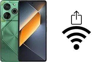 Generar QR con la clave Wifi en un Tecno Pova 6 Pro